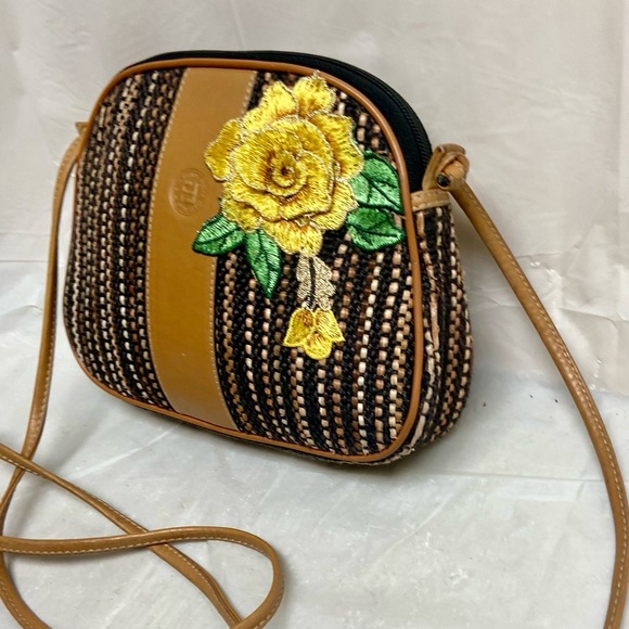 Authentic, Rare, Fendi, Small Tweed Crossbody Bag 8in x 6.5in x 2in - Picture 5 of 13